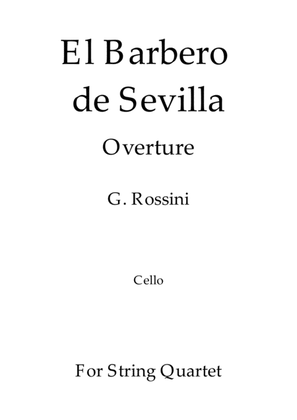 Book cover for El Barbero de Sevilla - G. Rossini - For String Quartet (Cello)
