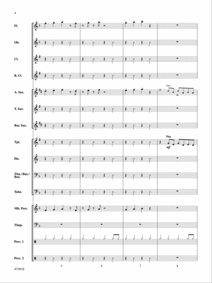 Perfection: Score Concert Band scores gallery preview page 4