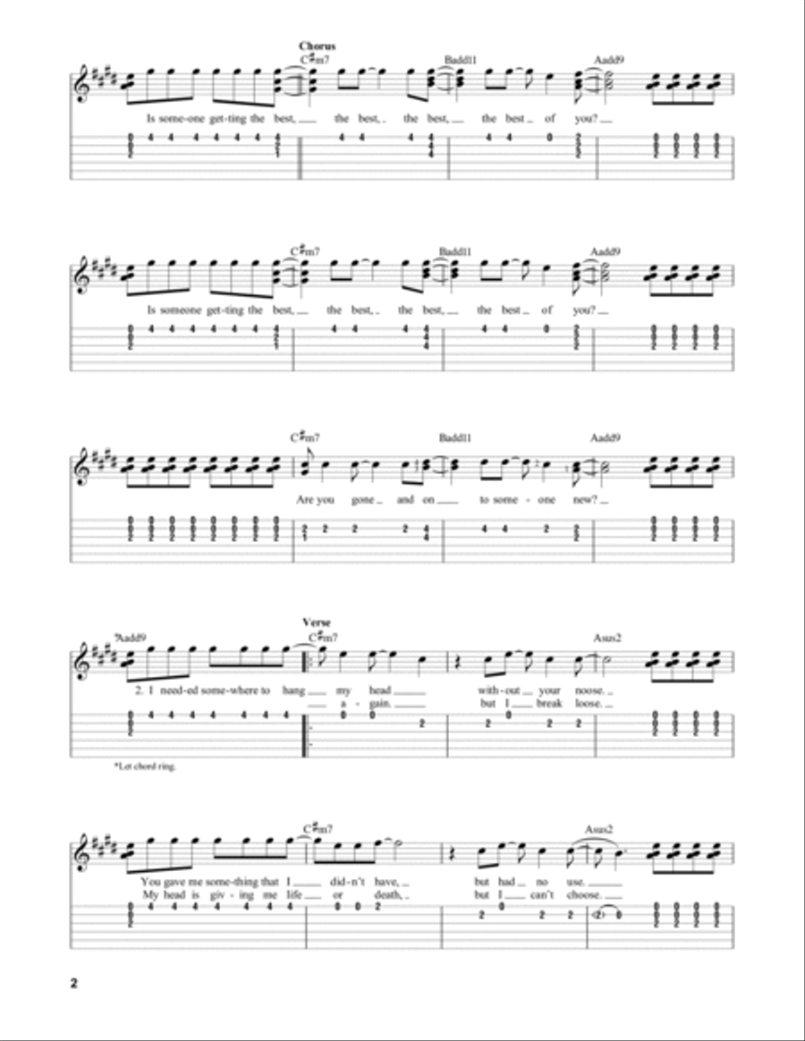Best Of You Acoustic Guitar scores gallery preview page 2