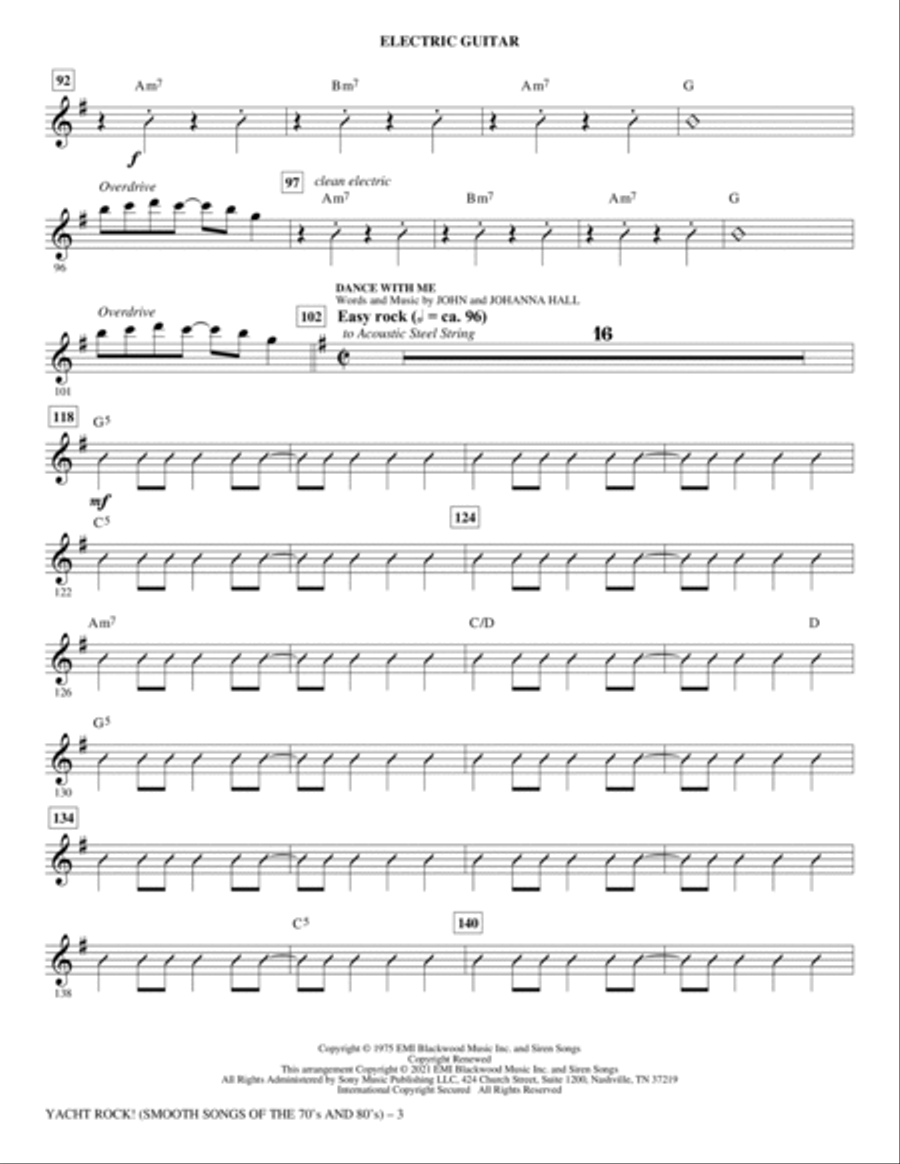 Yacht Rock! (Smooth Songs of the '70s and '80s) - Electric Guitar Choir scores gallery preview page 3
