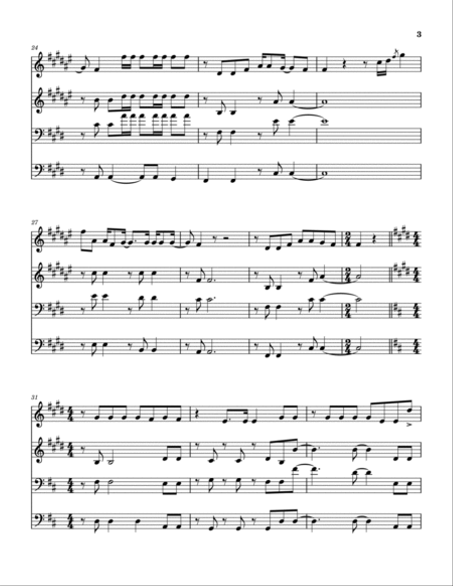 Camarillo Brillo Brass Quartet scores gallery preview page 4