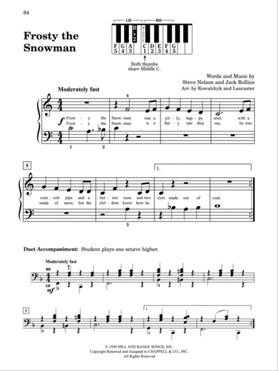 First Book of Pop First Book of Pop Easy Piano scores gallery preview page 6