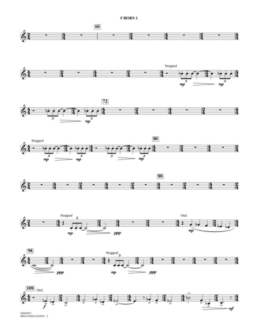 Prestidigitation (Alto Saxophone Solo with Band) - F Horn 1