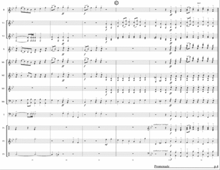Pictures at an Exhibition Percussion Ensemble scores gallery preview page 2