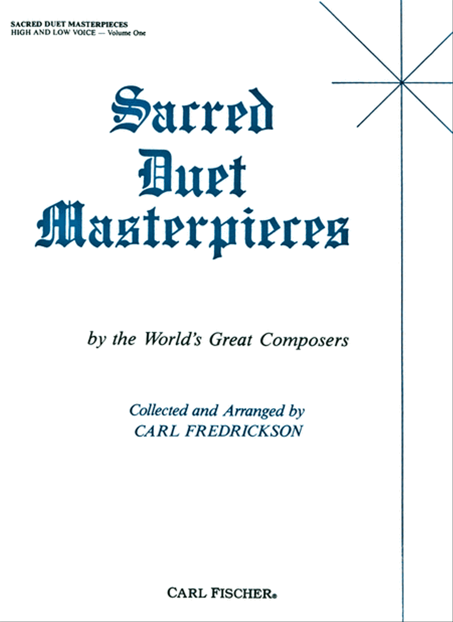 Sacred Duet Masterpieces High Voice scores gallery preview page 1