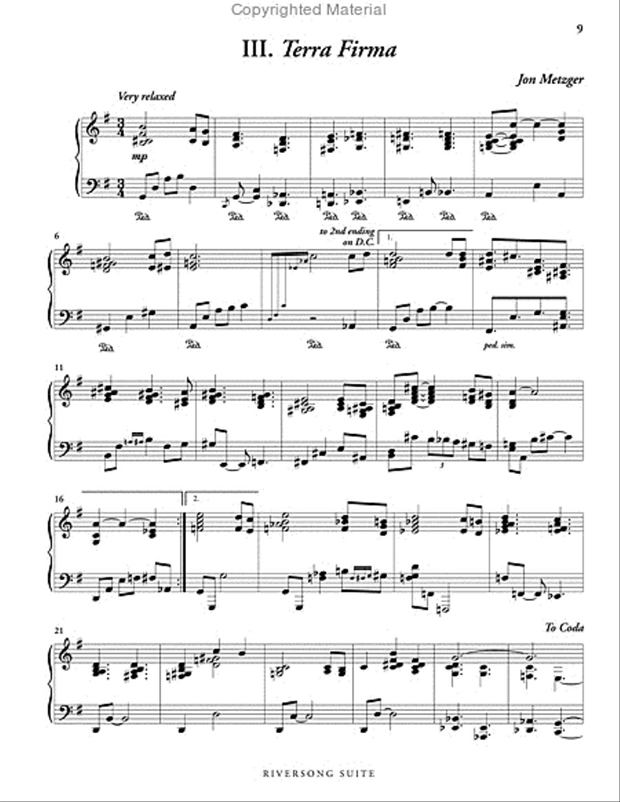 Riversong Suite Piano Solo scores gallery preview page 4