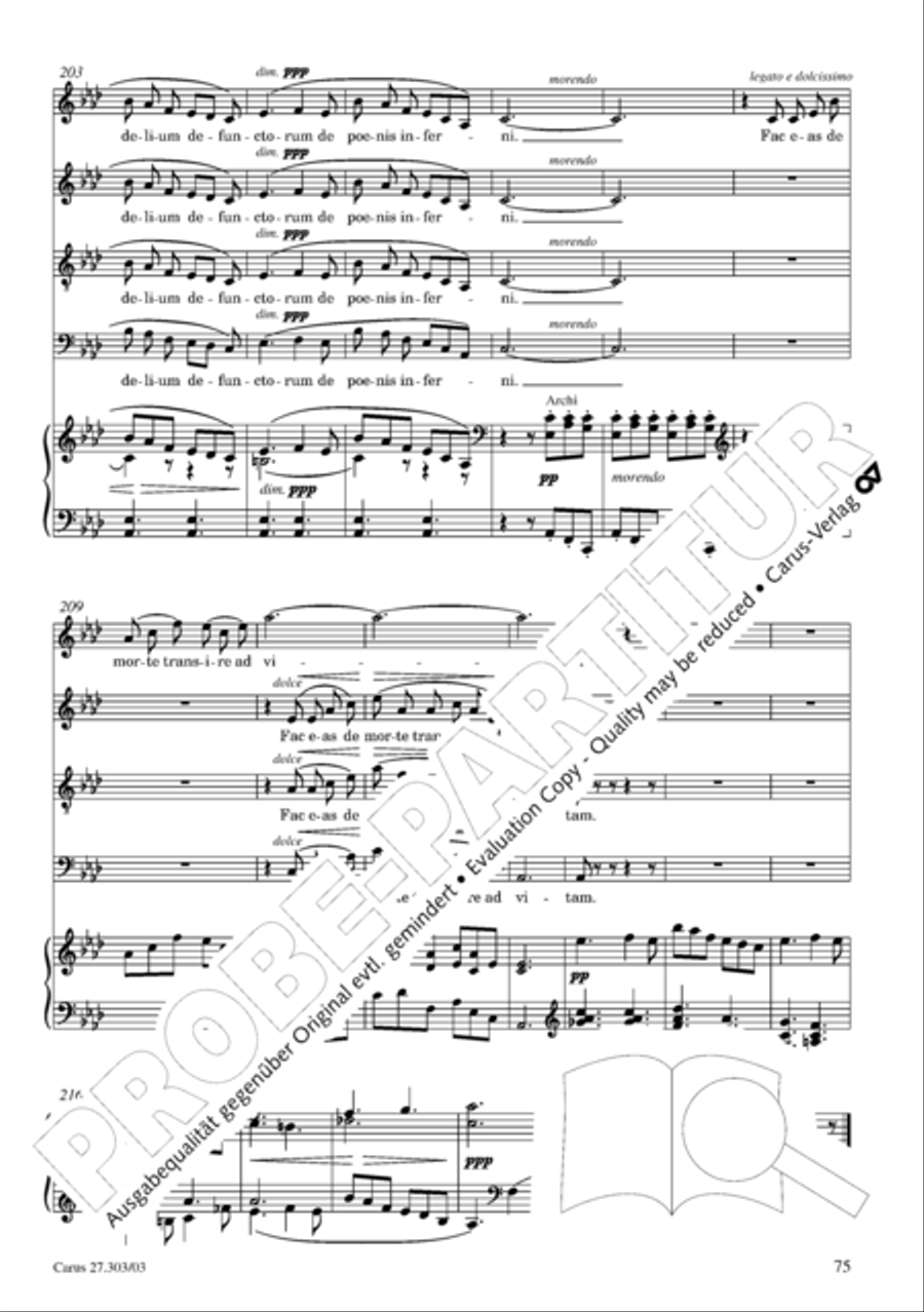 Messa da Requiem 4-Part scores gallery preview page 76