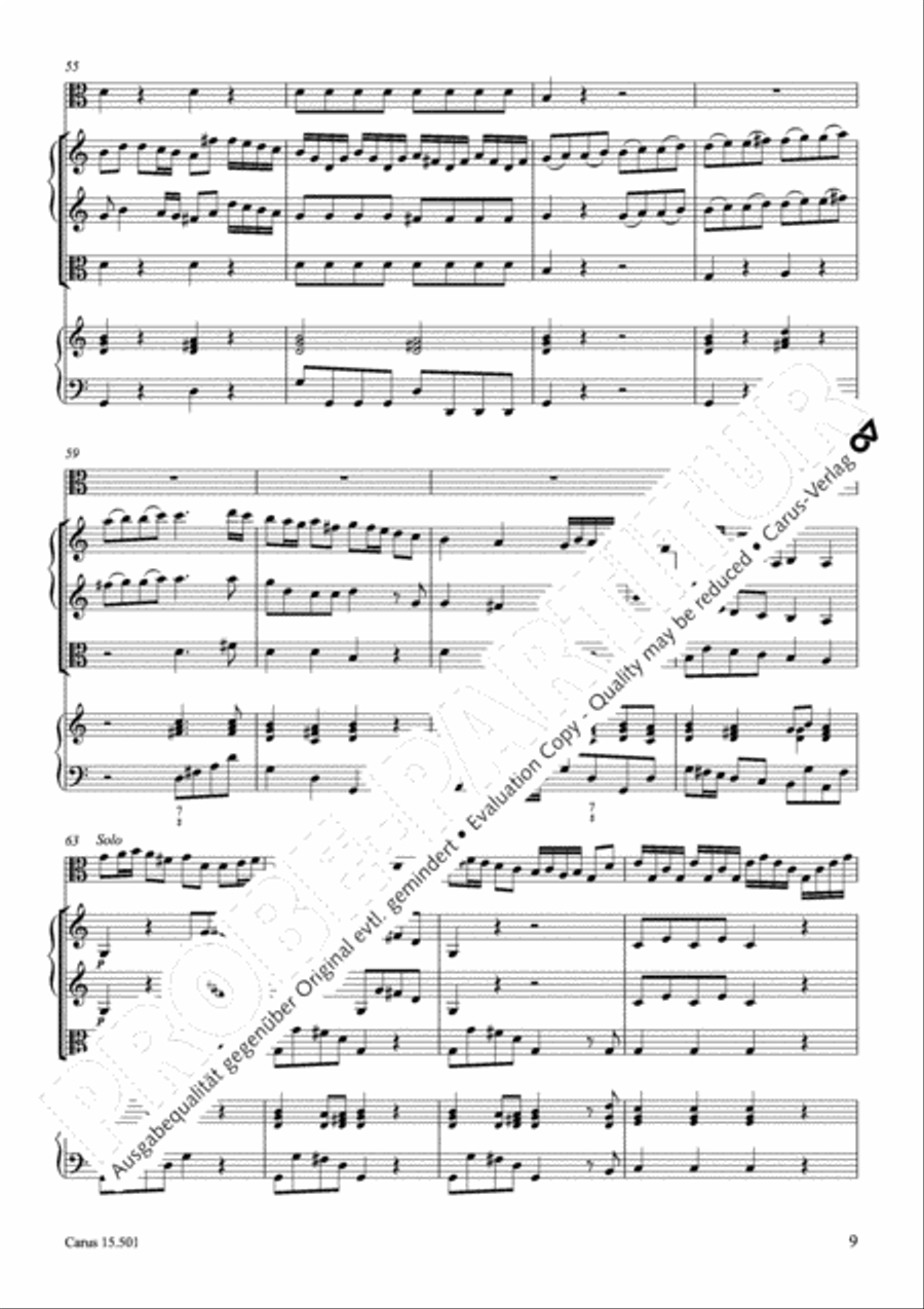 Concerto in C major Violin scores gallery preview page 12