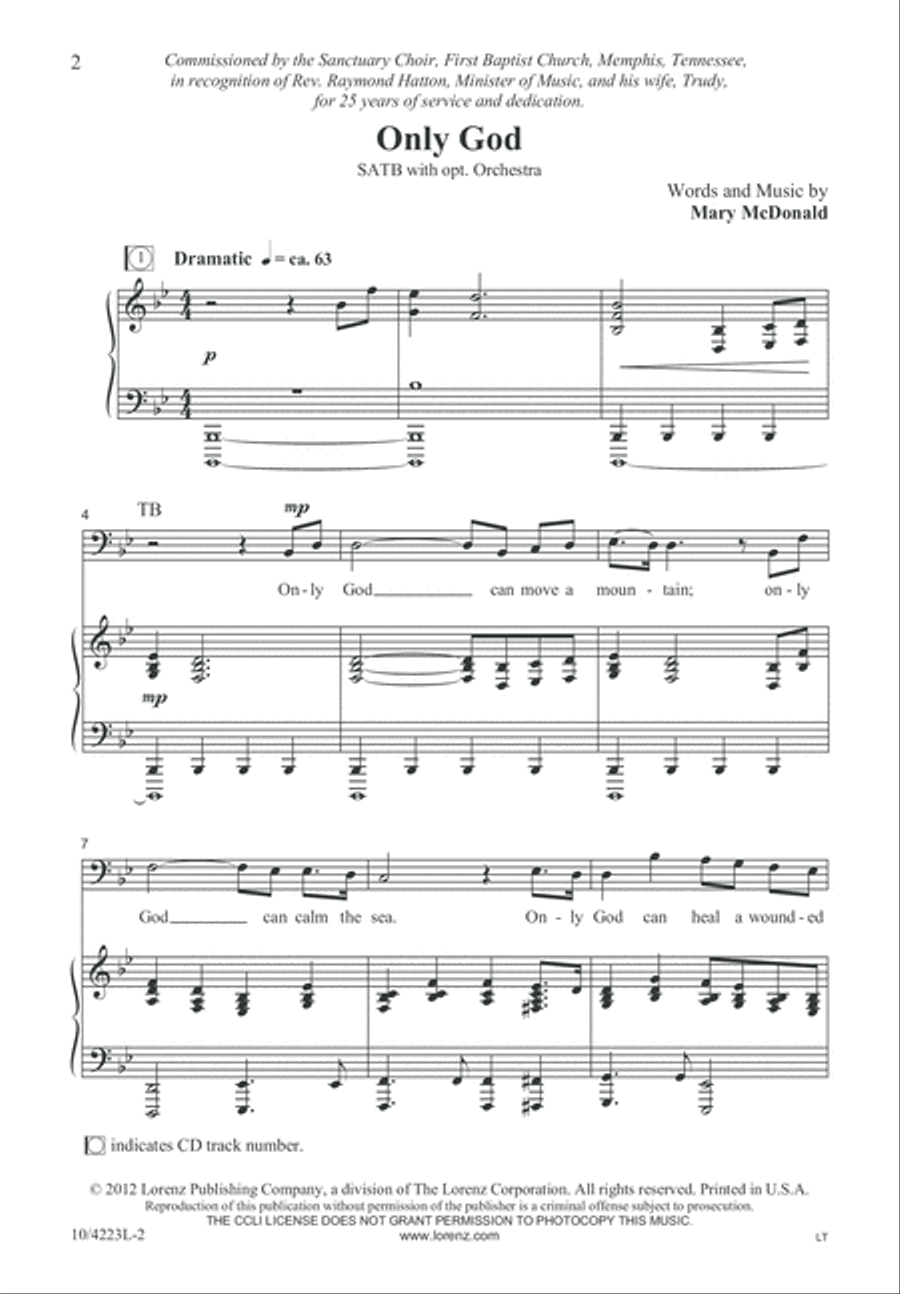 Only God 4-Part scores gallery preview page 2