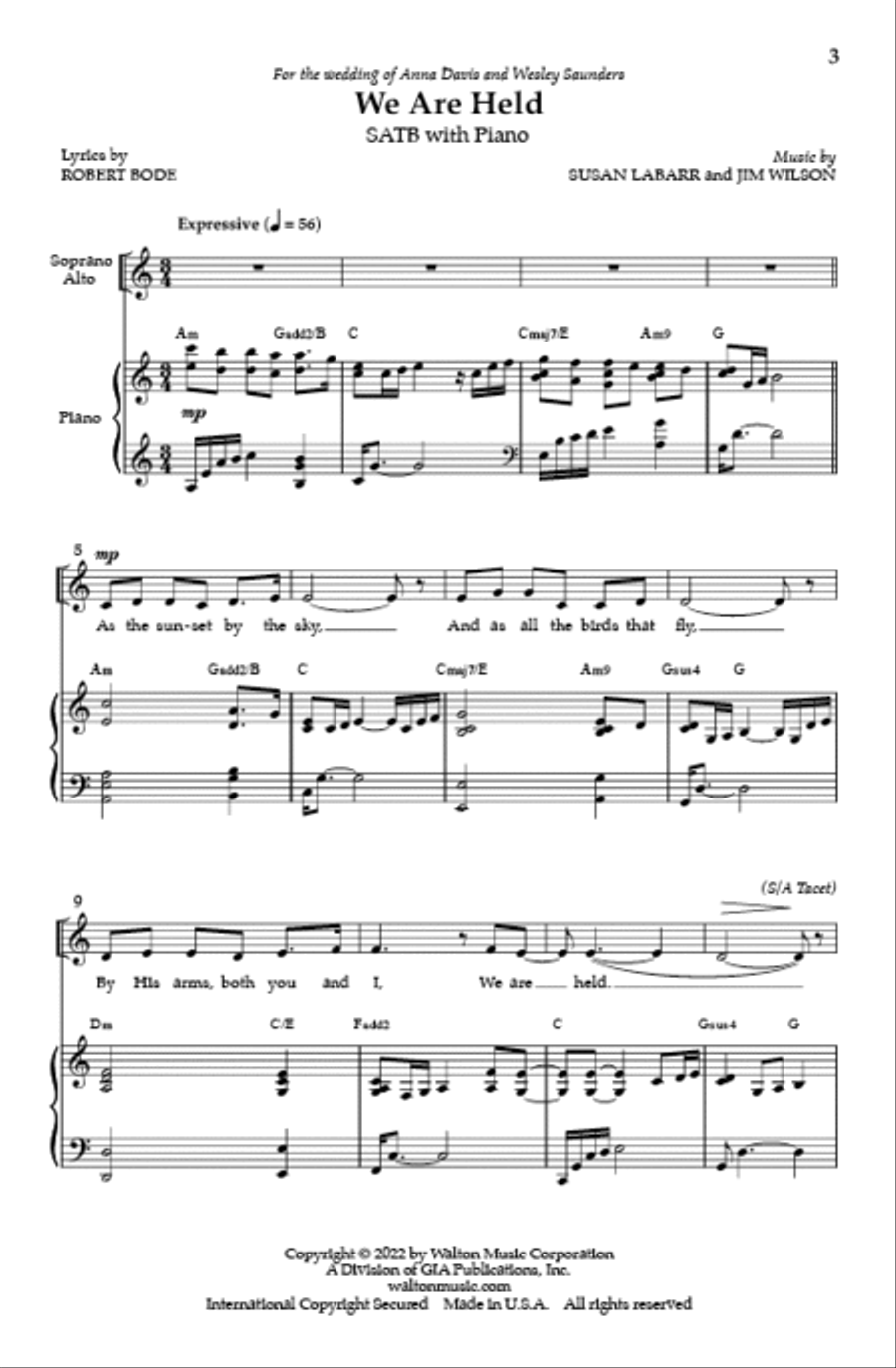 We Are Held 4-Part scores gallery preview page 2