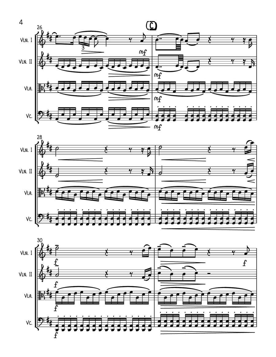 To Build A Home String Quartet scores gallery preview page 4