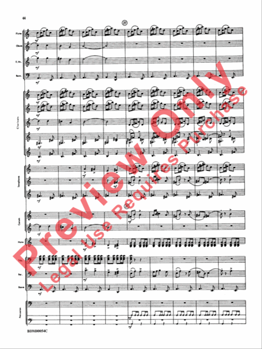 Symphonic Suite Concert Band scores gallery preview page 47