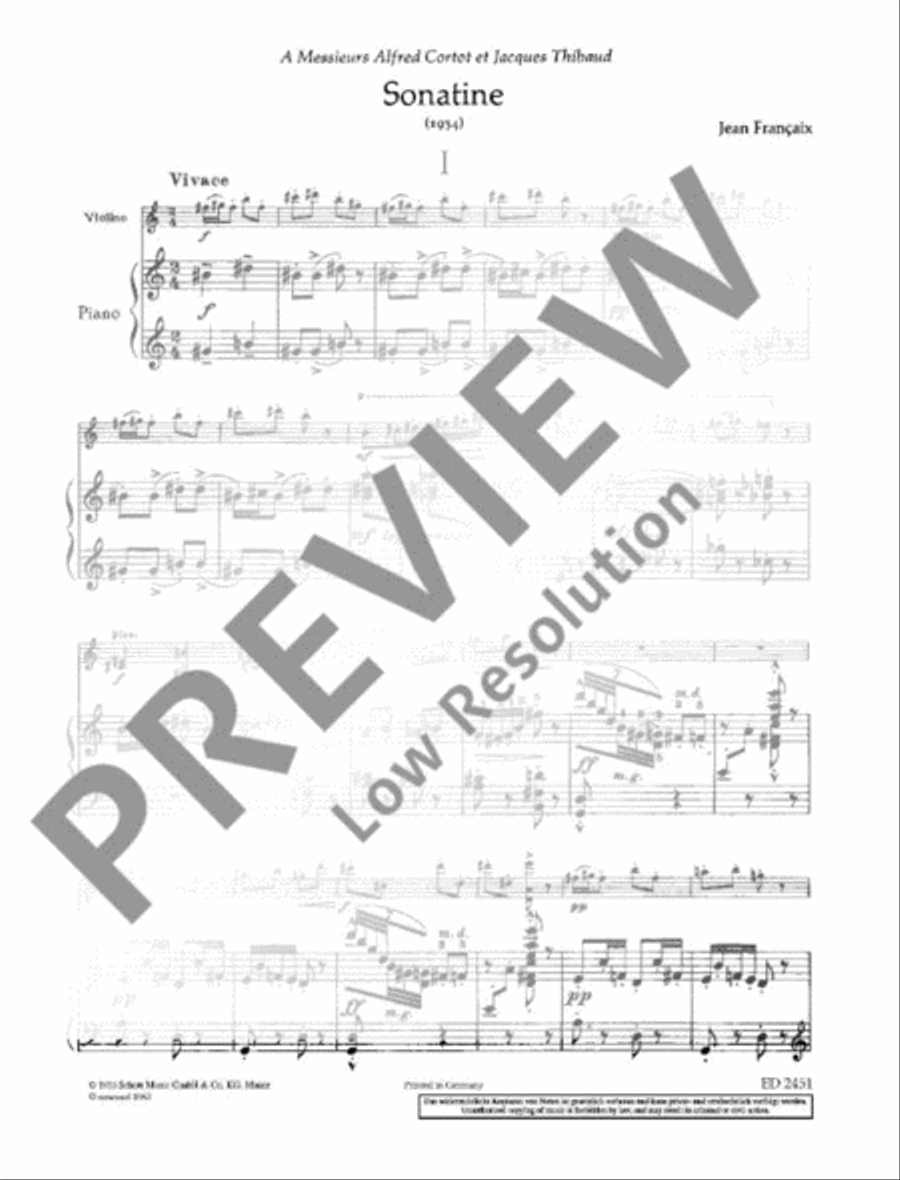 Sonatine Violin Solo scores gallery preview page 8