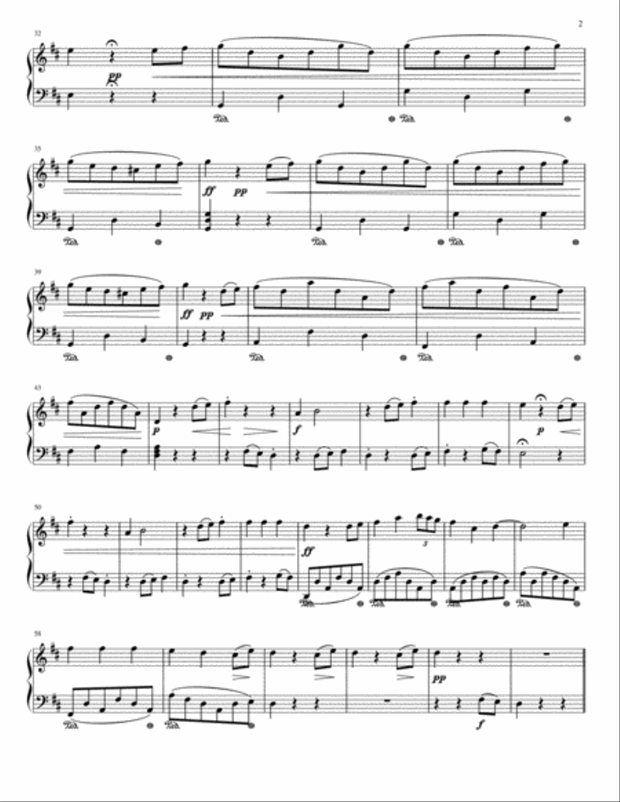 7 Variations on a Theme of Bruno Peres in D Major Op.1 Piano Solo scores gallery preview page 2