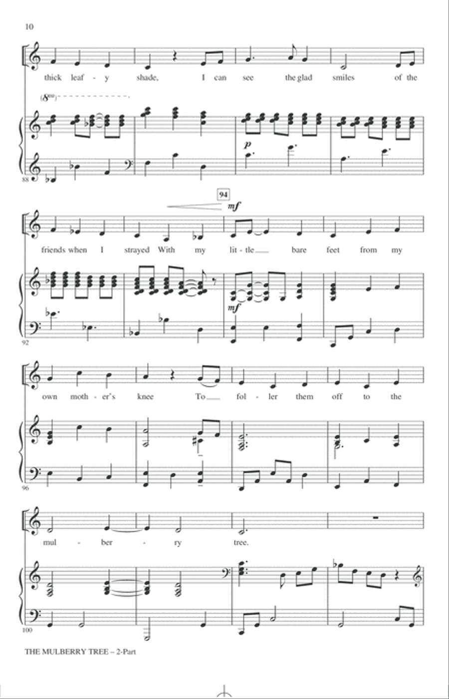 The Mulberry Tree 2-Part scores gallery preview page 8