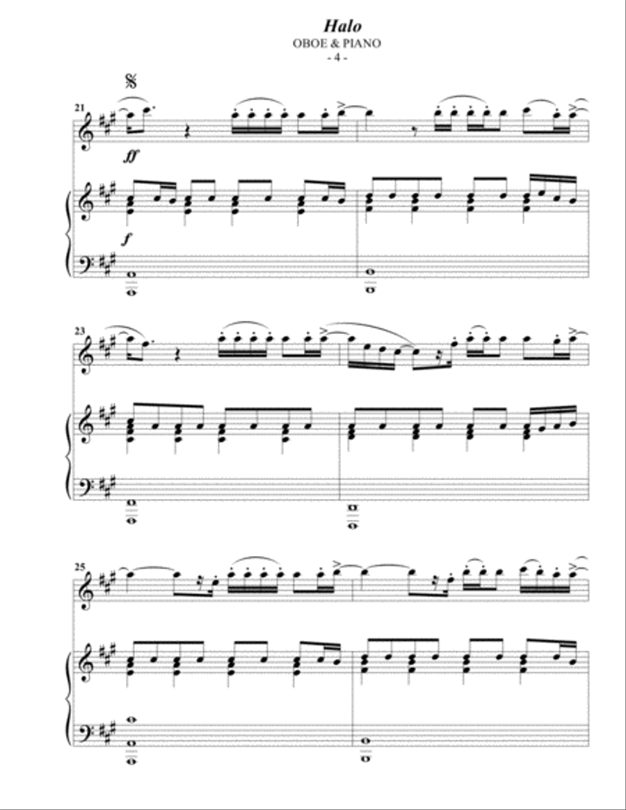 Halo Piano scores gallery preview page 4