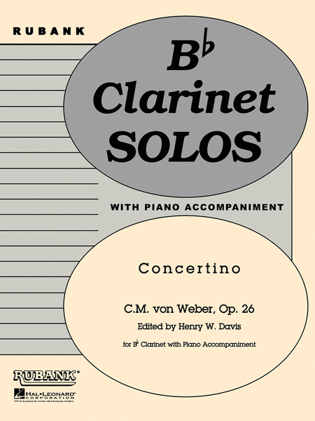 Concertino Clarinet And Piano Op 26  Masterwork Series