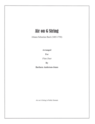 Air on G String (Flute Duet)