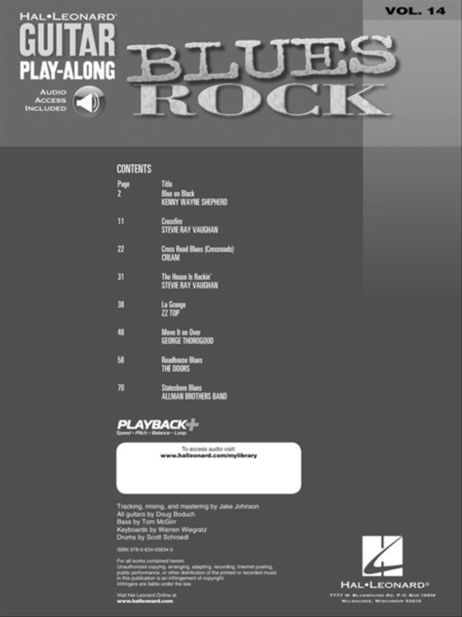 Blues Rock Guitar Play-Along - Volume 14 Electric Guitar scores gallery preview page 4