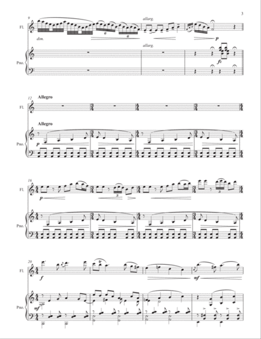 [Avshalomov] Flute Concerto (Reduction) Flute Solo scores gallery preview page 5