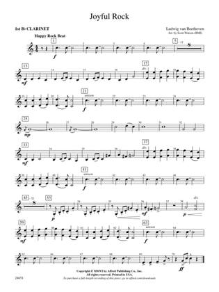 Joyful Rock: 1st B-flat Clarinet