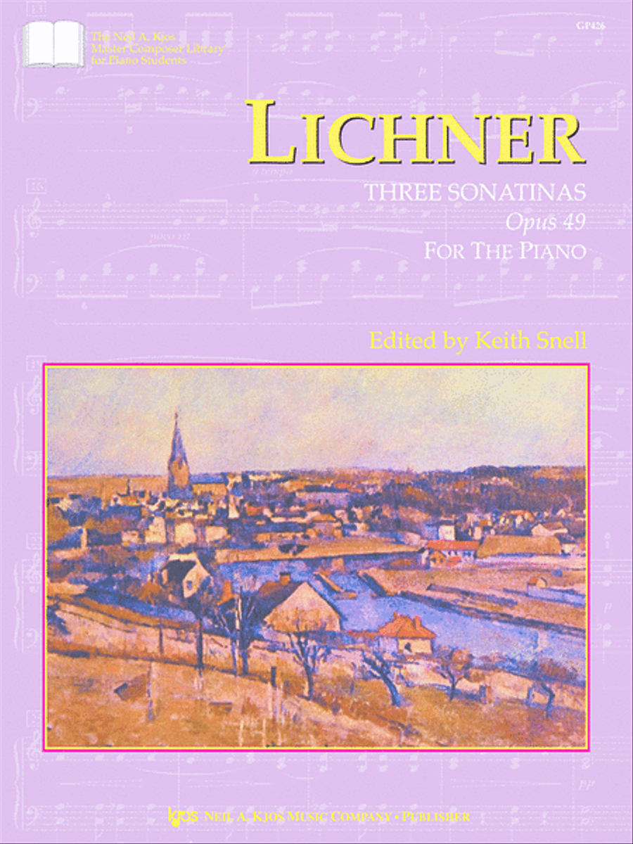 Lichner: Three Sonatinas, Opus 49 Piano Solo scores gallery preview page 1