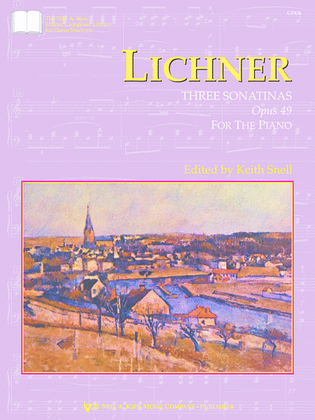 Book cover for Lichner: Three Sonatinas, Opus 49