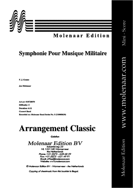 Symphonie pour Musique Militaire image number null