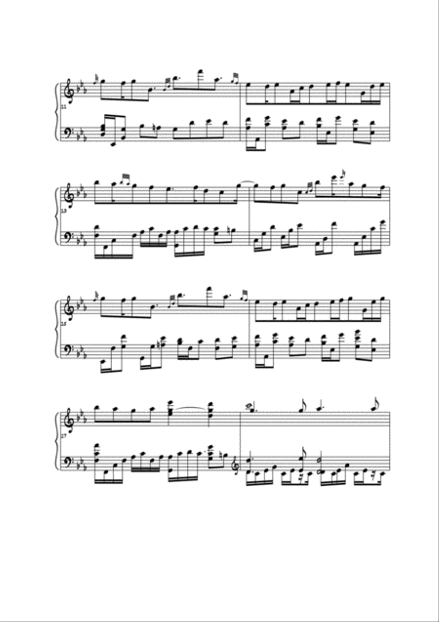 Mark Ehrenfried - Somewhere (revisited) Piano Solo scores gallery preview page 3