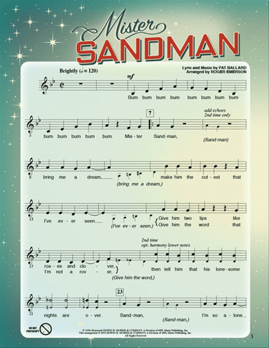 Rock Around the '50s Choir scores gallery preview page 3