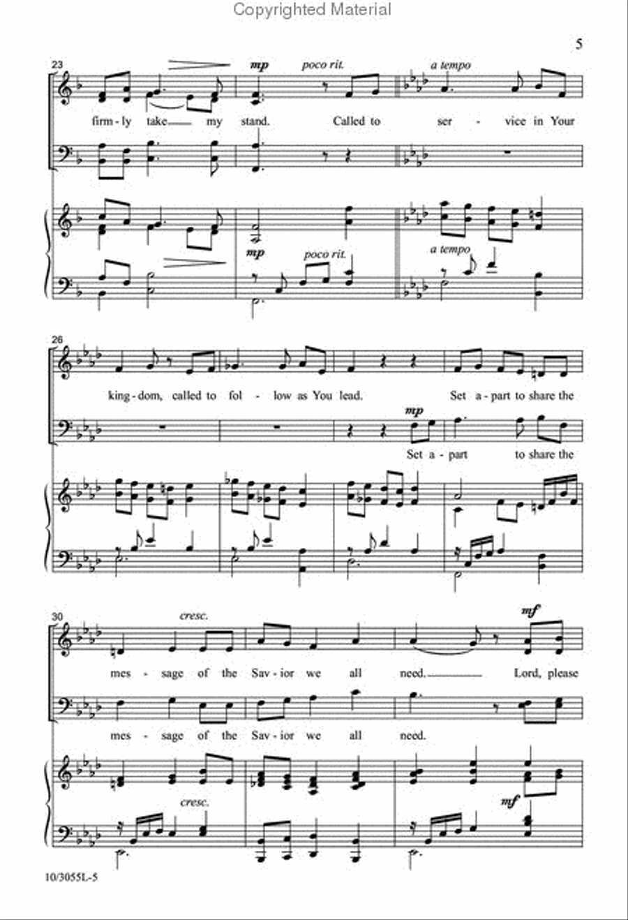 Called to Service 4-Part scores gallery preview page 4