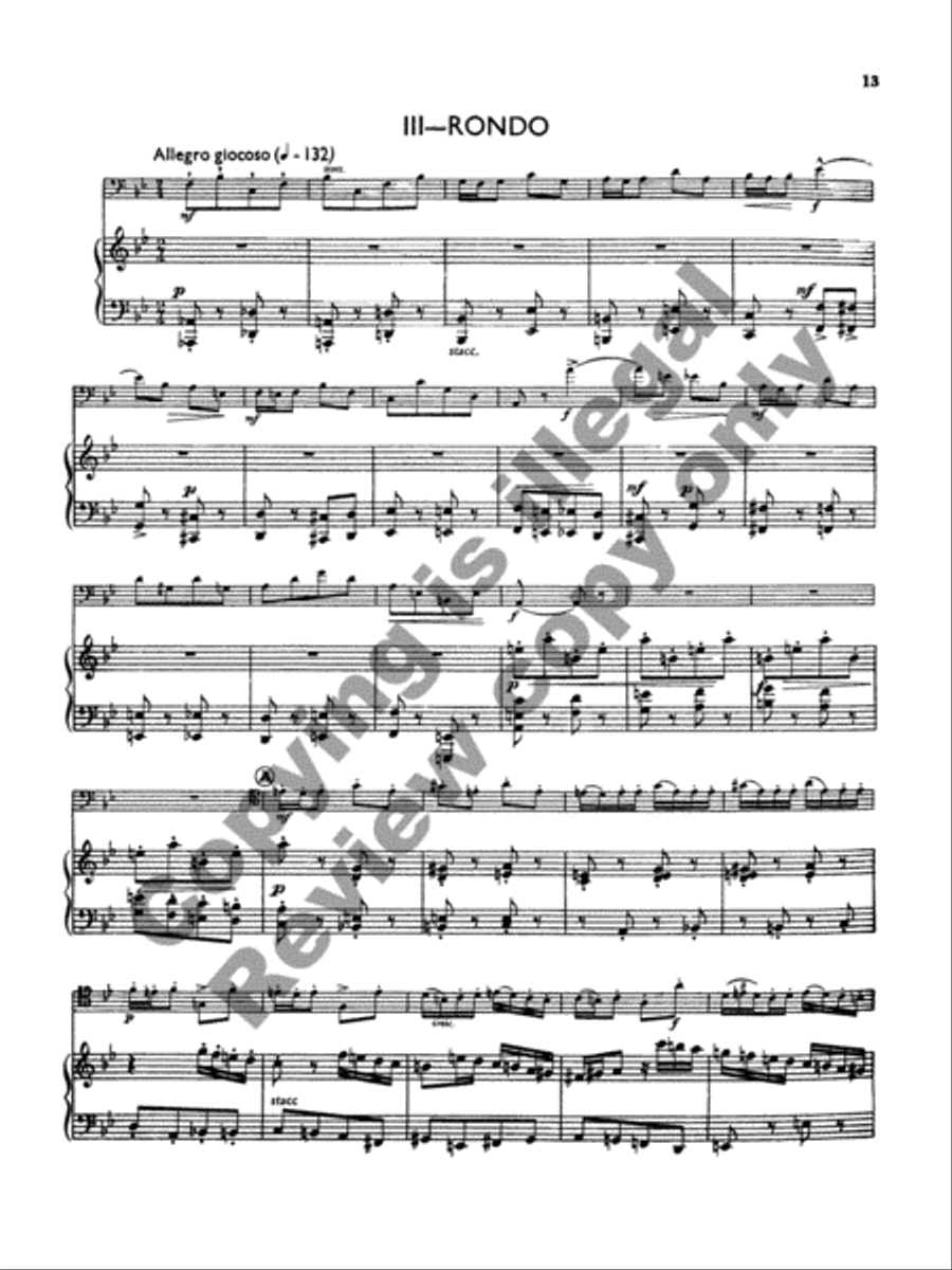 Concerto for Bassoon & Strings (or Band) Orchestra scores gallery preview page 17