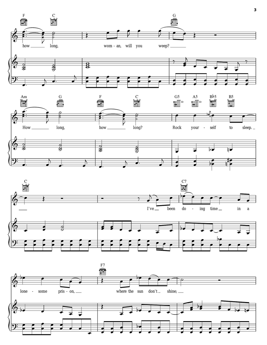 How Long Piano, Vocal, Guitar scores gallery preview page 3