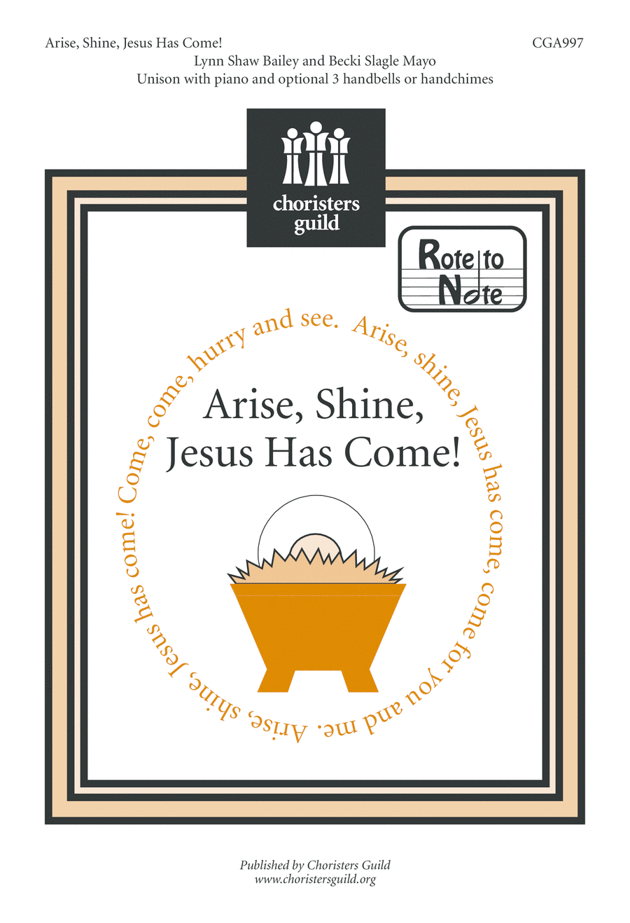 Arise, Shine, Jesus Has Come Unison Choir scores gallery preview page 1