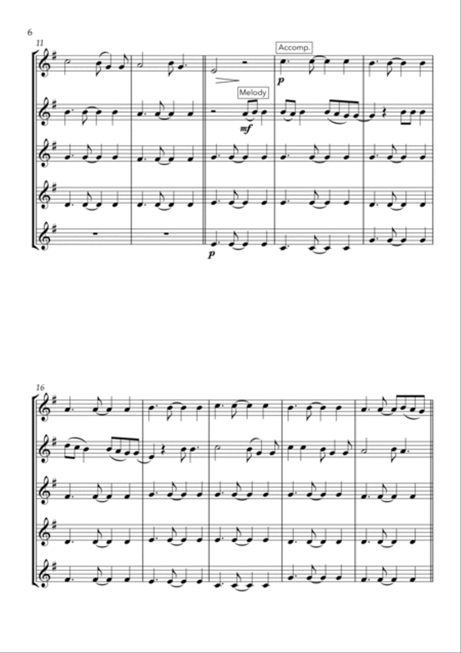All Of Me Woodwind Quintet scores gallery preview page 6