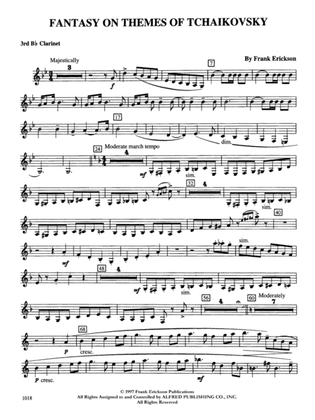 Fantasy on Themes from Tchaikovsky: 3rd B-flat Clarinet