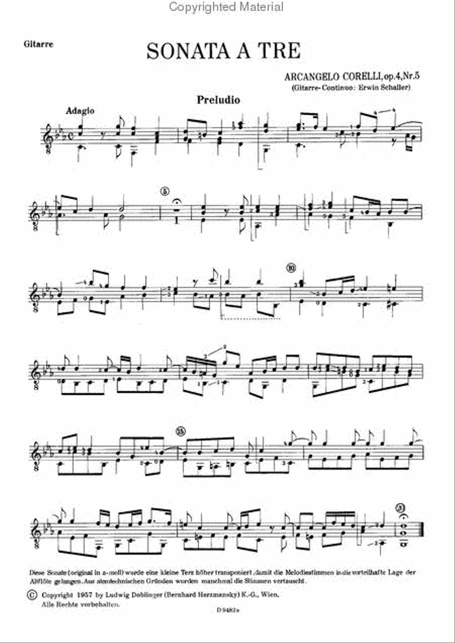 Sonata a tre c-moll School and Community scores gallery preview page 2