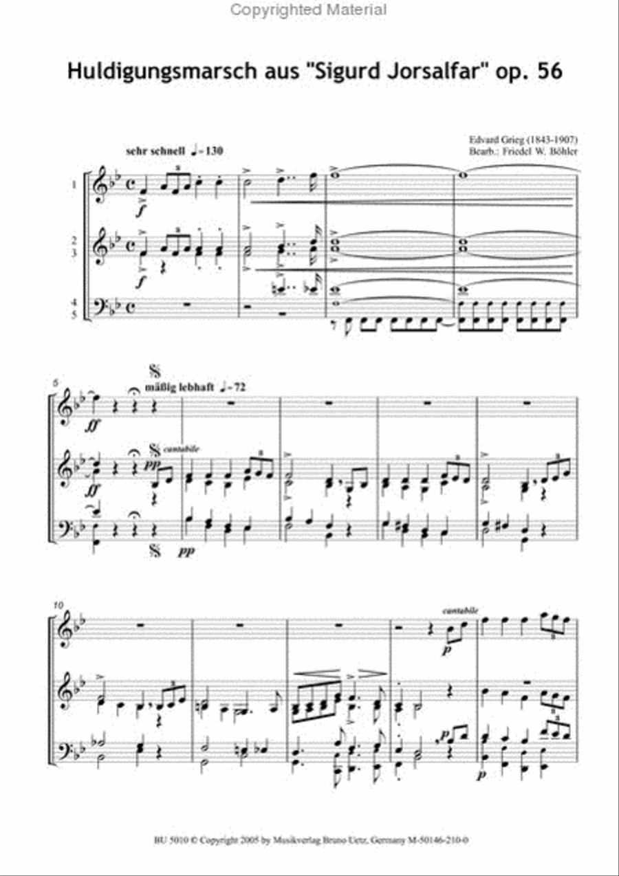 Huldigungsmarsch Euphonium scores gallery preview page 2