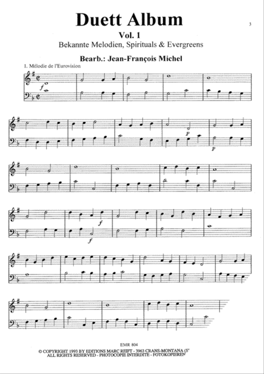 Duet Album Vol. 1 Duet Album Vol. 1 Brass Ensemble scores gallery preview page 3