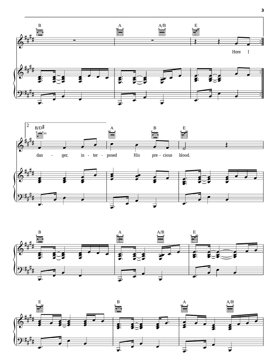 Come Thou Fount Of Every Blessing Acoustic Guitar scores gallery preview page 3