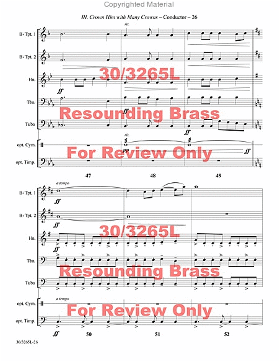 Resounding Brass Brass Quintet scores gallery preview page 27