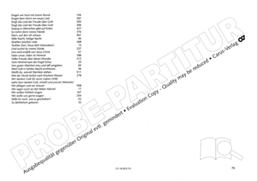Esslinger Orgelbuch, Bd I-III Organ Solo scores gallery preview page 96