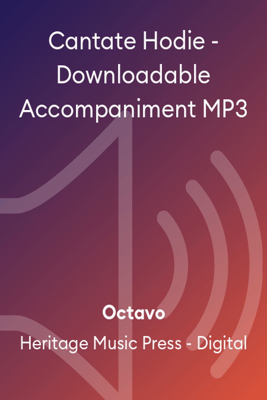 Cantate Hodie - Downloadable Accompaniment MP3 Accompaniment MP3 scores gallery preview page 1