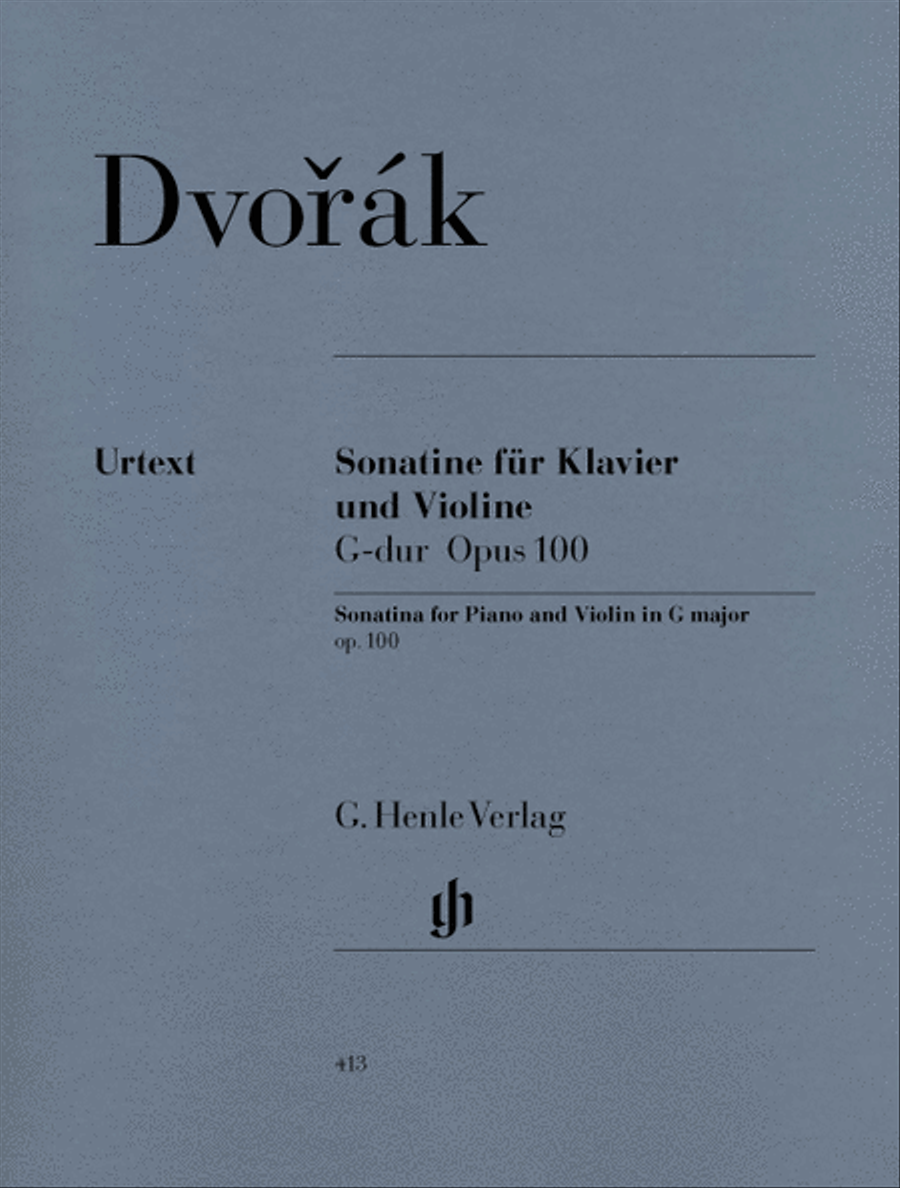 Sonatina for Piano and Violin G Major Op. 100 Violin Solo scores gallery preview page 1