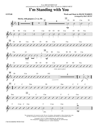 I'm Standing With You (from Breakthrough) (arr. Mac Huff) - Guitar