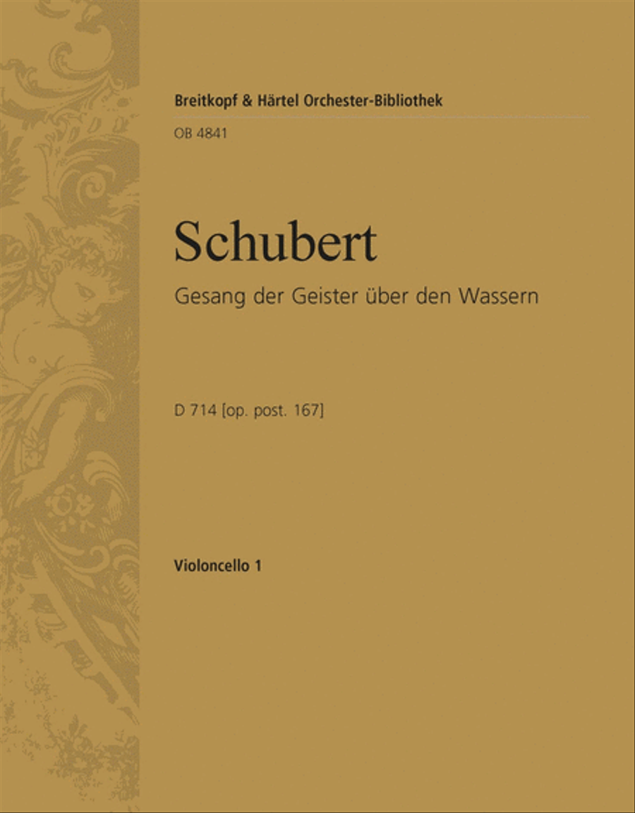 Gesang der Geister über den Wassern D 714 [Op. posth. 167] Men's Choir scores gallery preview page 1