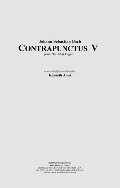 Contrapunctus 5 - CONDUCTOR'S SCORE ONLY image number null