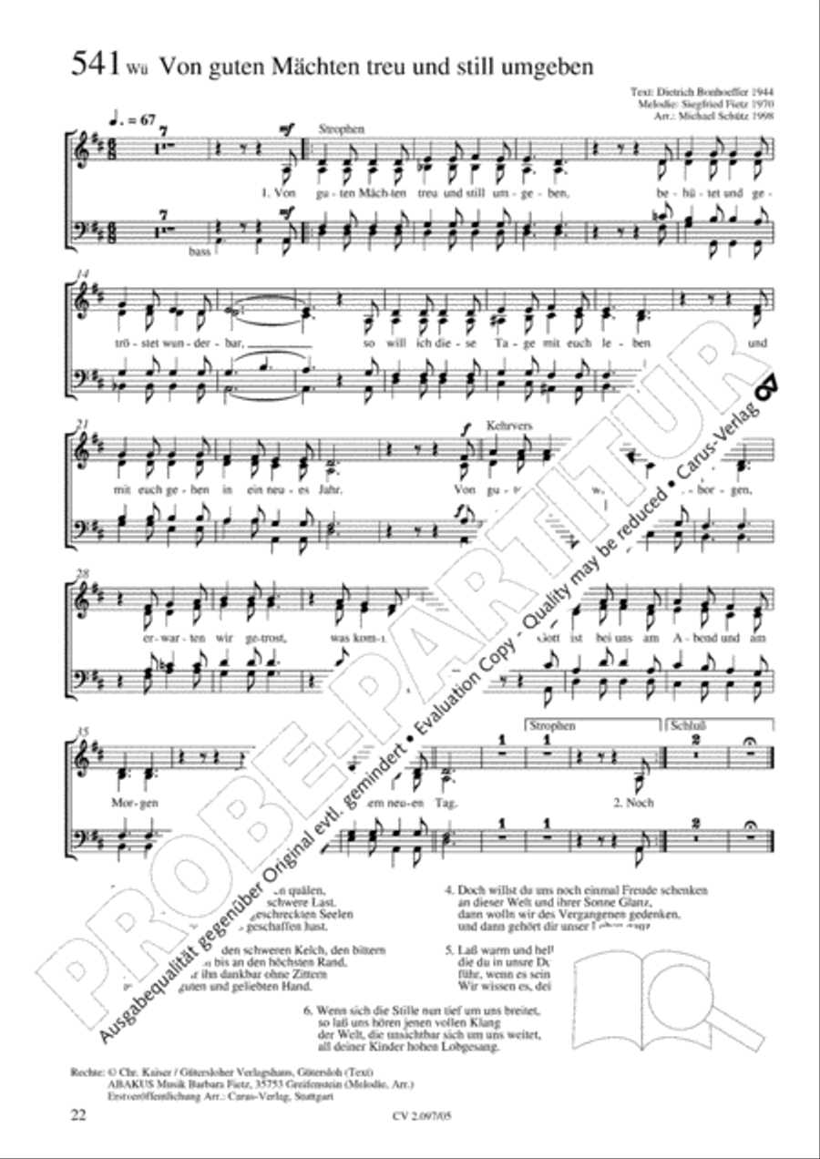 Pop-Chorbuch zum EG: Morning has broken Choir scores gallery preview page 23