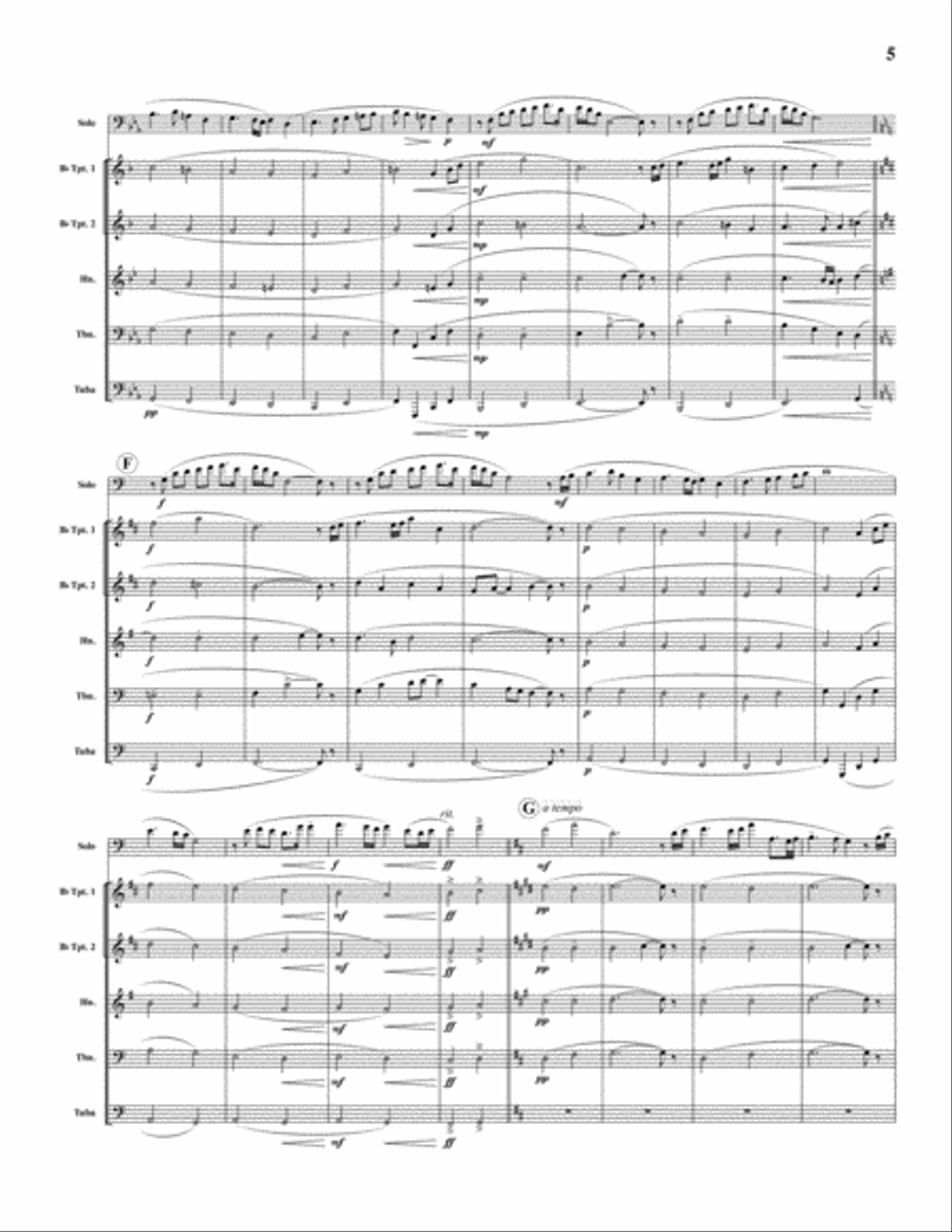 Aces Brass Quintet scores gallery preview page 5