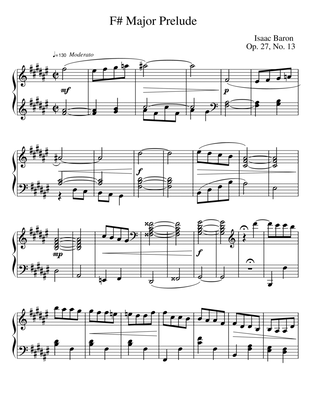 Prelude in F# Major Op. 27, No. 13